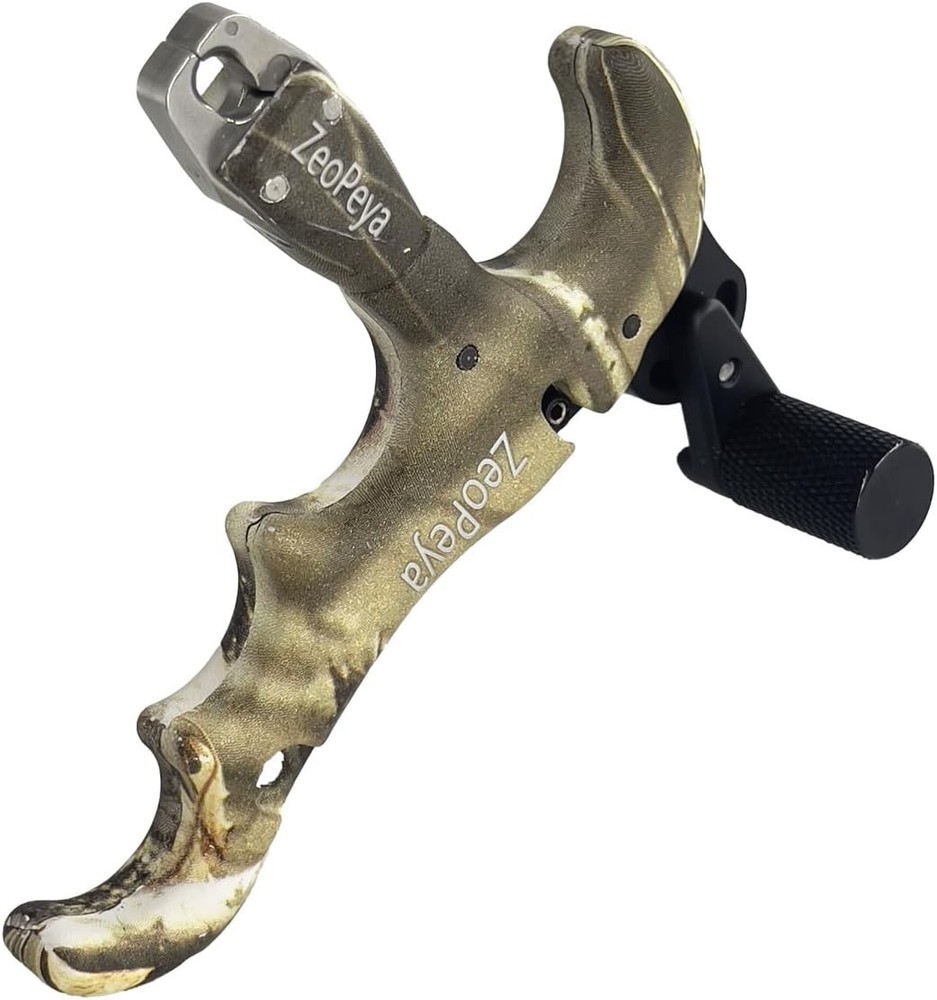 NoxDyn Camo Bow Release for Compound Bow, 4-Finger Archery Release 360° Rotat…