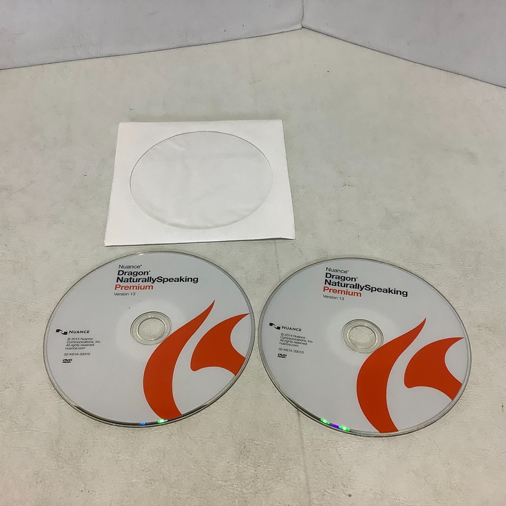 Nuance Dragon Naturally Speaking Premium Version 13 DVD ONLY