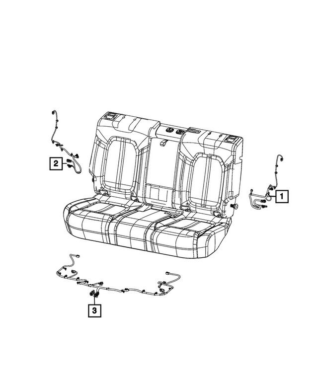 Genuine Mopar Seat Wiring 68667983AA