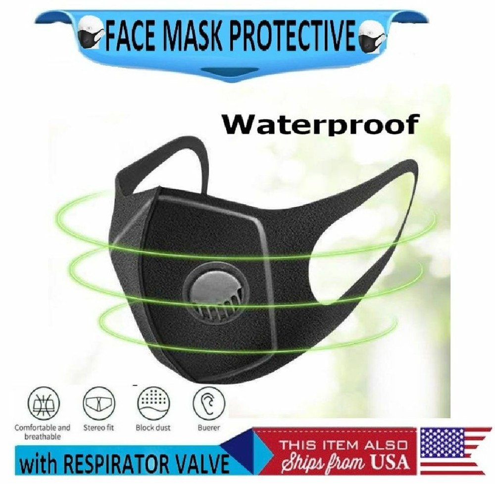 Thin Sponge Face Mask With Valve 2 items per lot