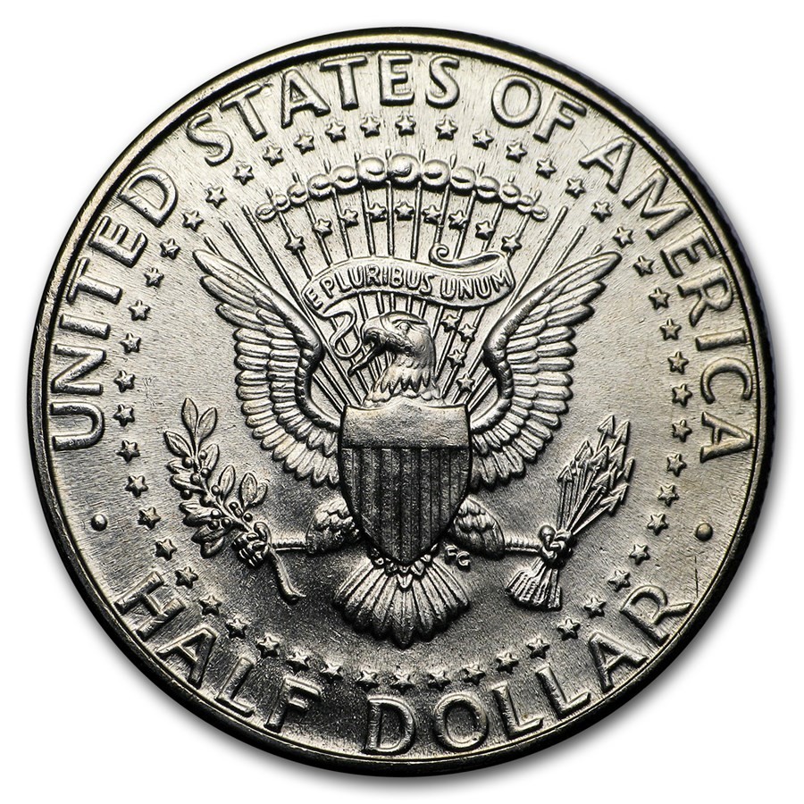 1996-P KENNEDY HALF DOLLAR UNCIRCULATED FROM ROLL