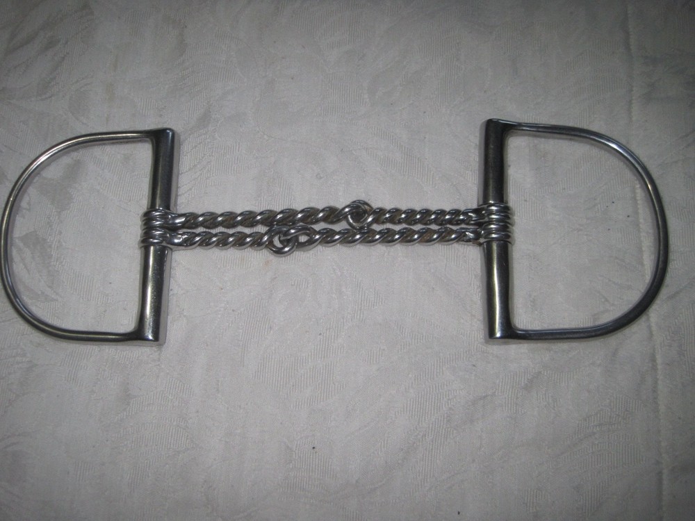 D- Ring Double Twisted Wire Stainless Steel 5'' Bit