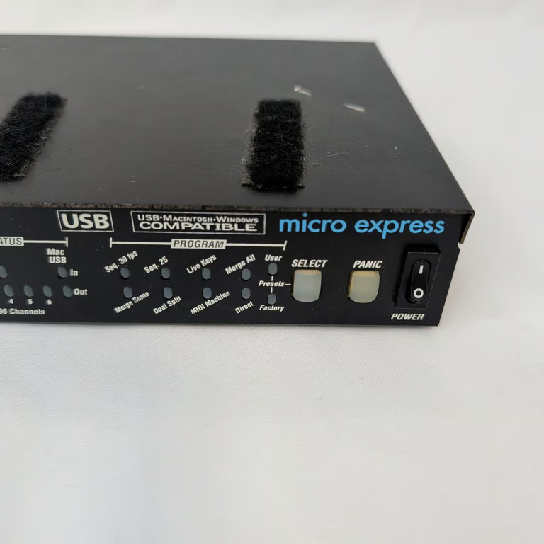 MOTU micro express USB MIDI Interface 4x6 96 Channel SMPTE Timepiece Mac PC