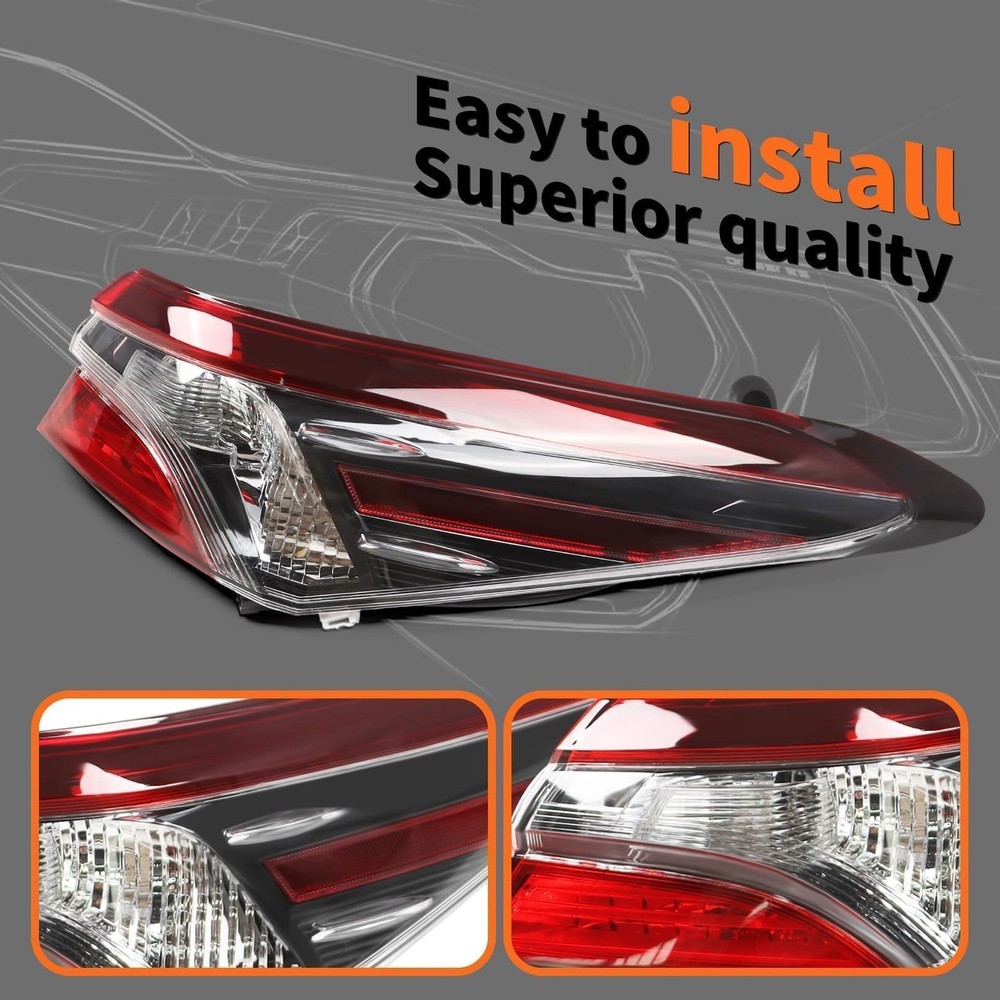 Outer Tail Light Compatible with Camry LE SE 2021 2022 Right