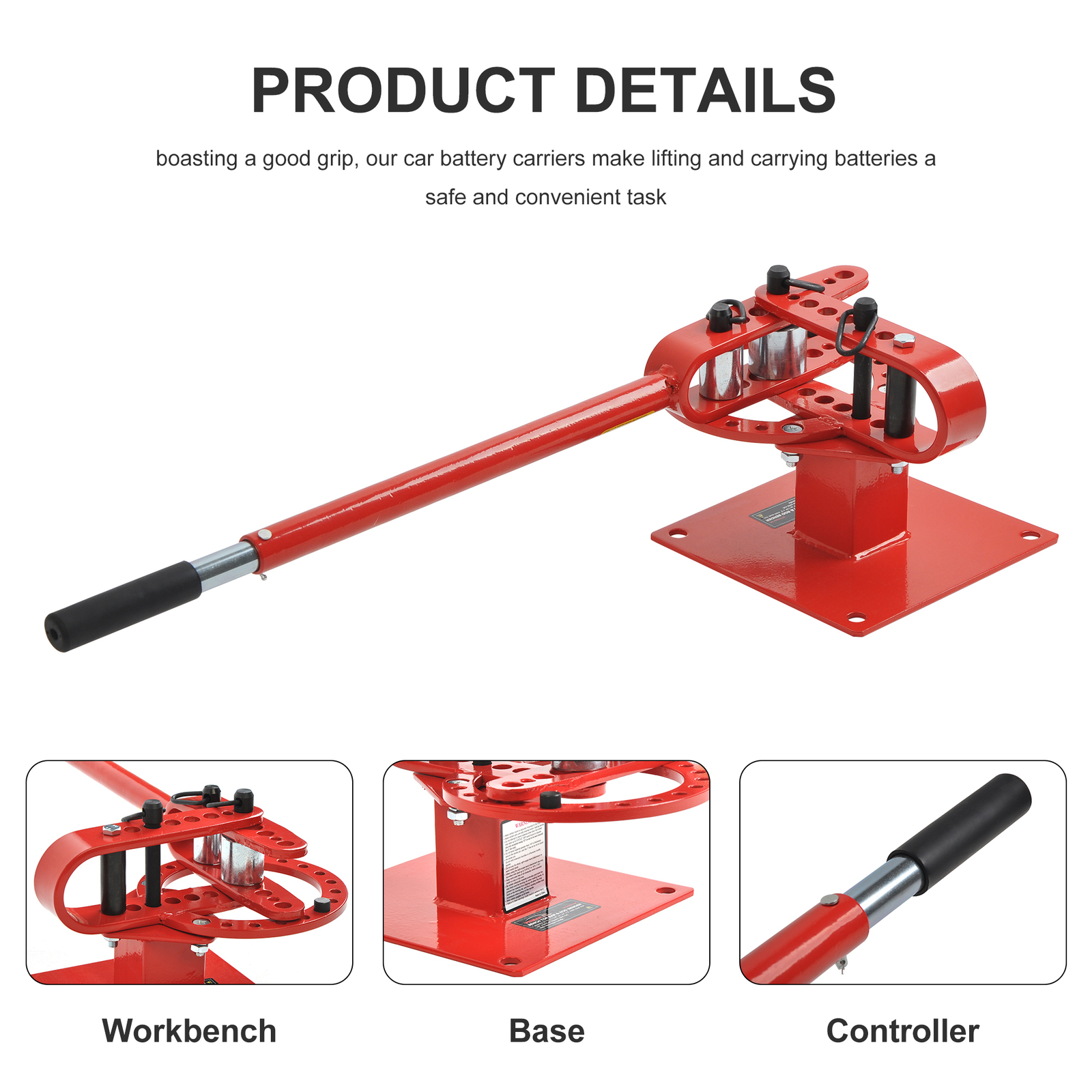 Heavy Duty 1- 3" Manual Tube Bender, Pipe Bending Machine Mounted Bender Bench