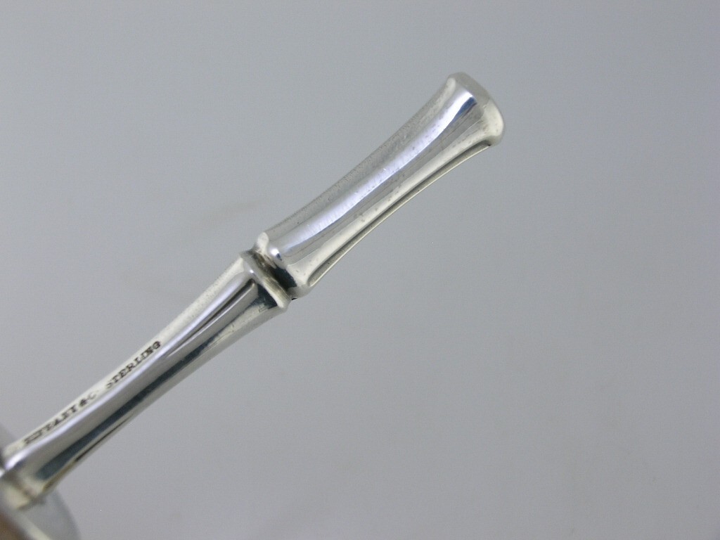 TIFFANY & CO Sterling BAMBOO Wine Bottle Stopper & Spout / Pourer w/ Box