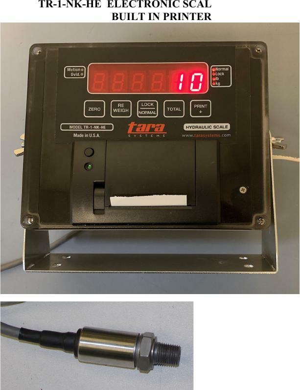 tara System Forklift / Loader Hydraulic Scale System/Thermal Printer,Sensor, New