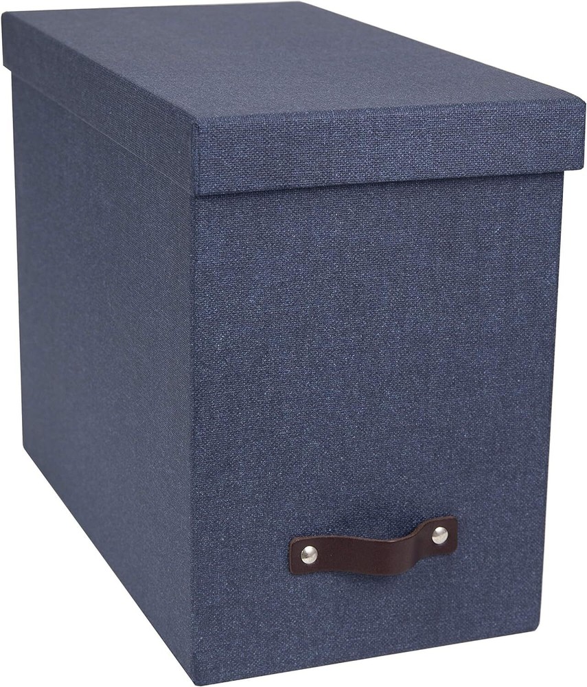 Bigso John Desktop File Box | File Storage Box for Paperwork | Grey