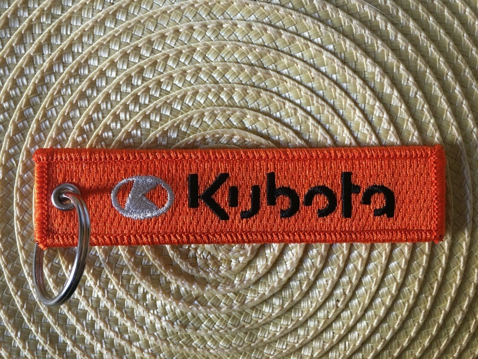 Kubota Embroidered Key Chain, Agriculture, Garden, Golf, Construction Equipment