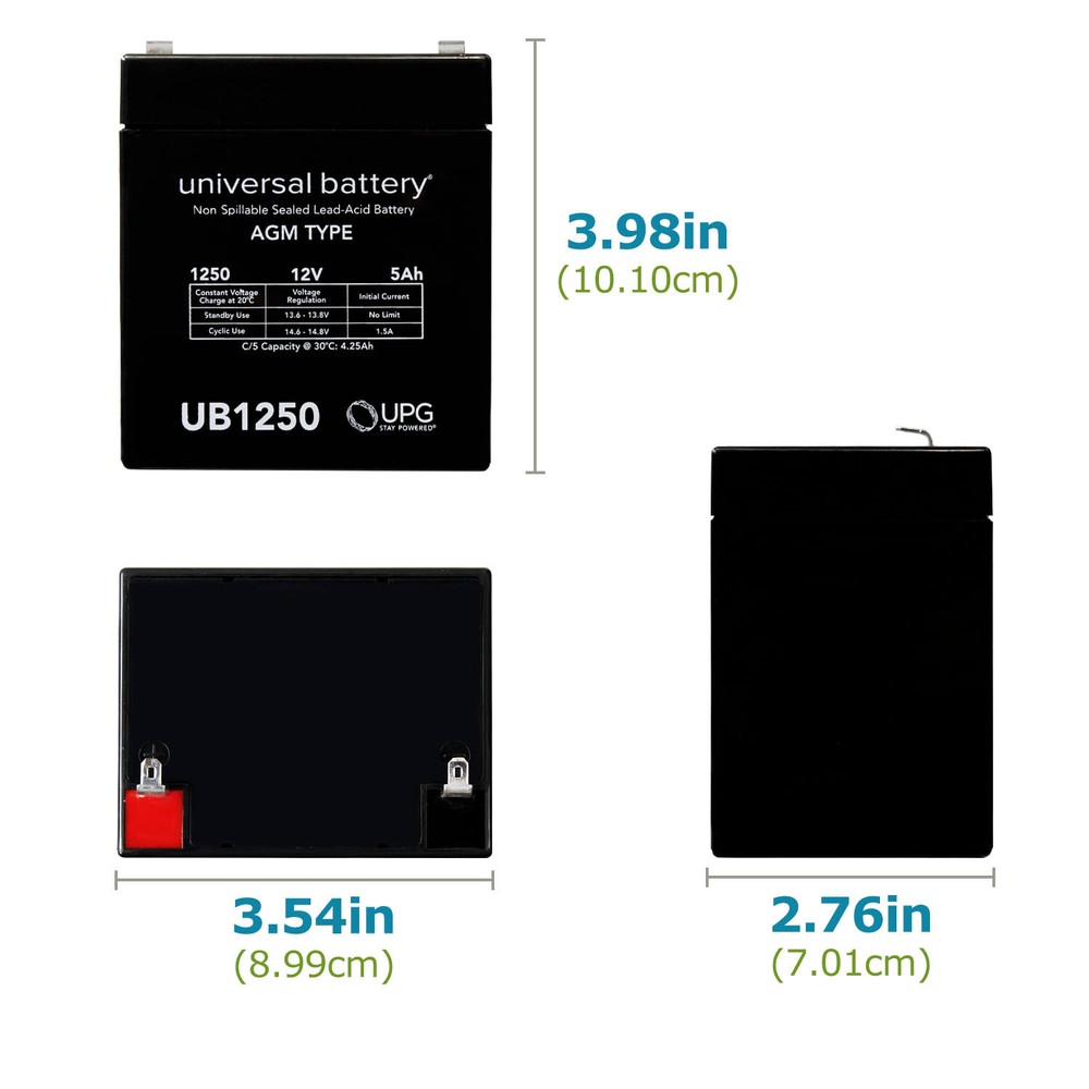 12V 5AH Trailer Break Away Kit Battery