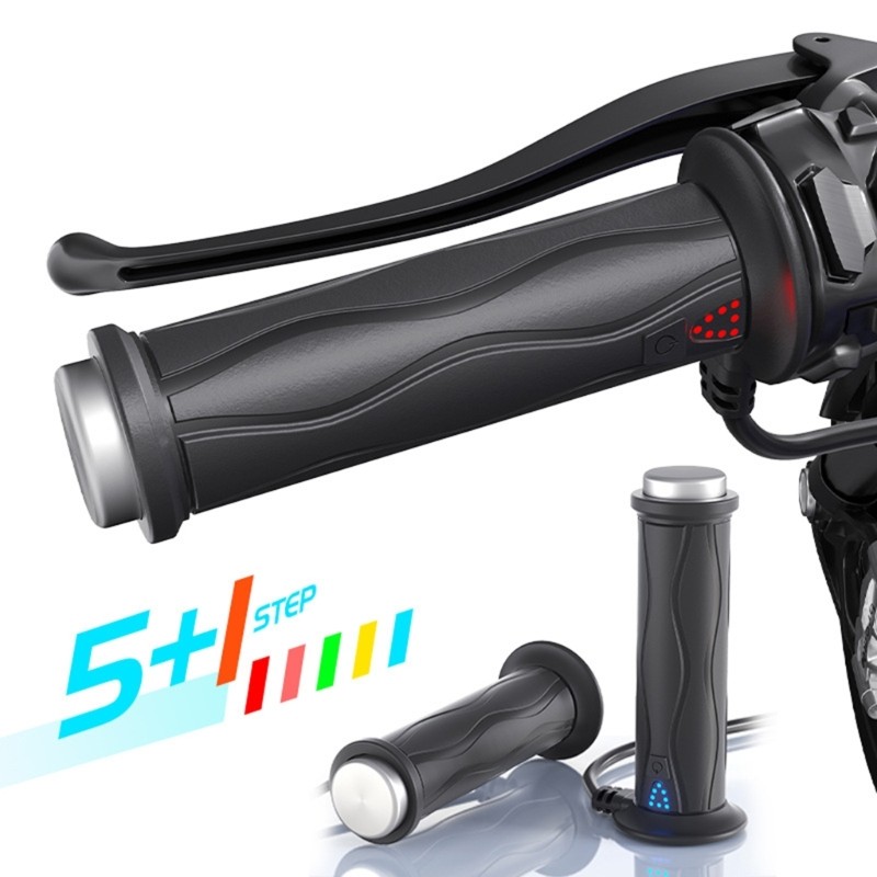 Handlebar Grips with Electric Heating Adjustable Warmth for Motorcycles Durable