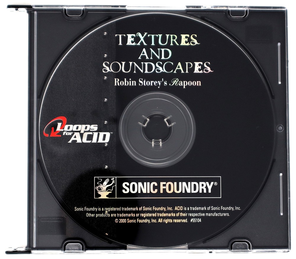 Sonic Foundry Robin Storey Rapoon Loop For Acid Sample/Sound Library/Sampling CD
