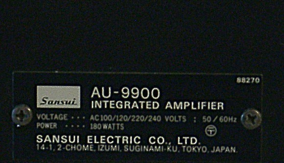 SANSUI AU9900 INTEGRATED POWER AMPLIFIER - VERSATILE