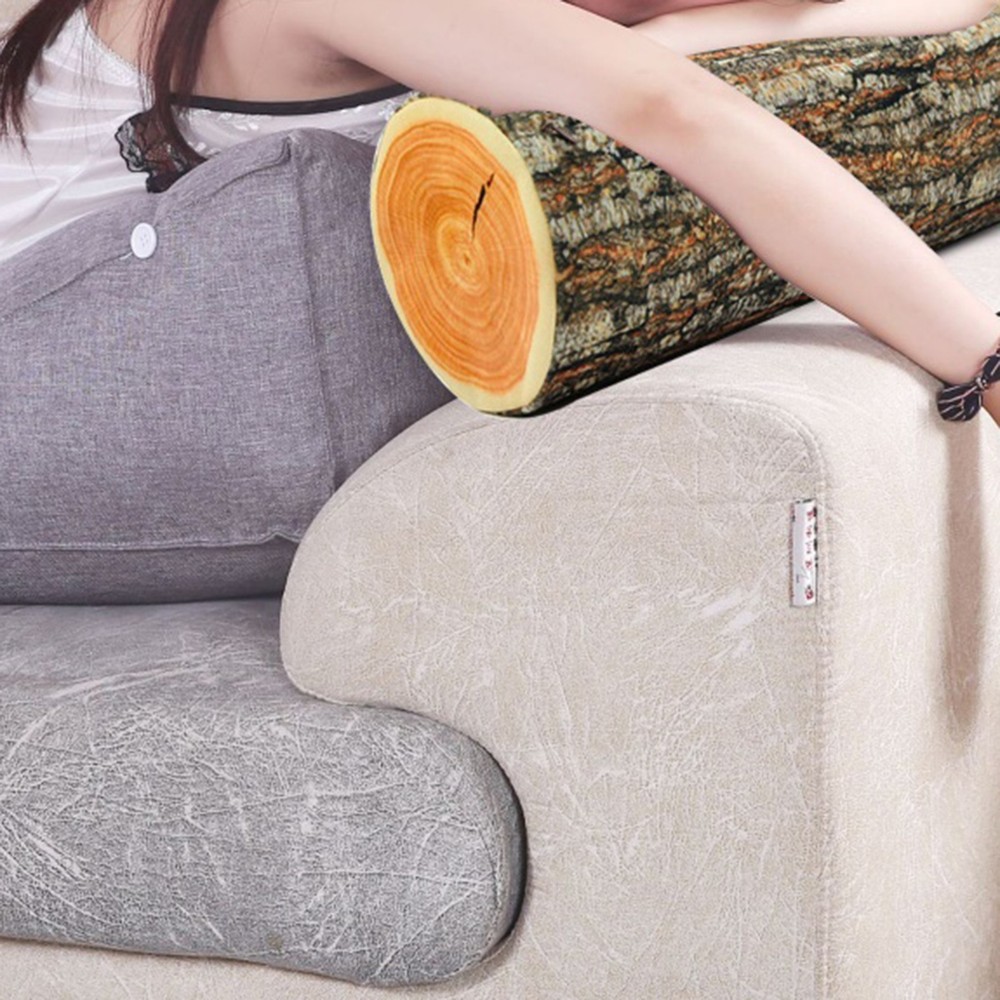 Tree Branch Pillow Long Cylindrical Stump Creative High Simulation Cushion