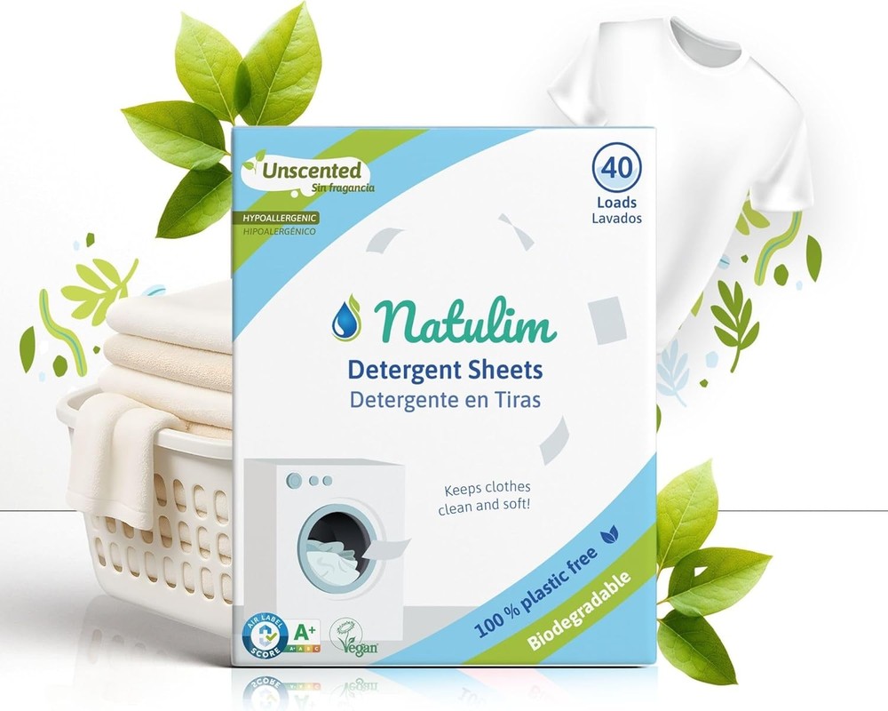 Laundry Deternt Strips – 40 Loads – Eco-Friendly & Biodegradable