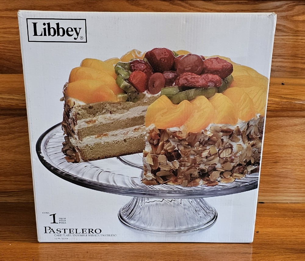 Libbey Pastelero Cake Plate/Ensemble Footed Server 12.5 Diameter