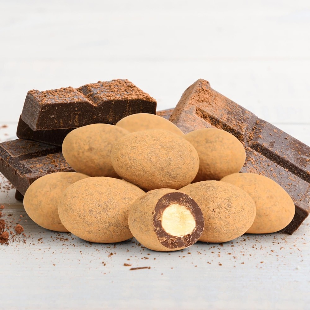 Dark Chocolate Cocoa Dusted Almonds by It's Delish, 5 Lbs