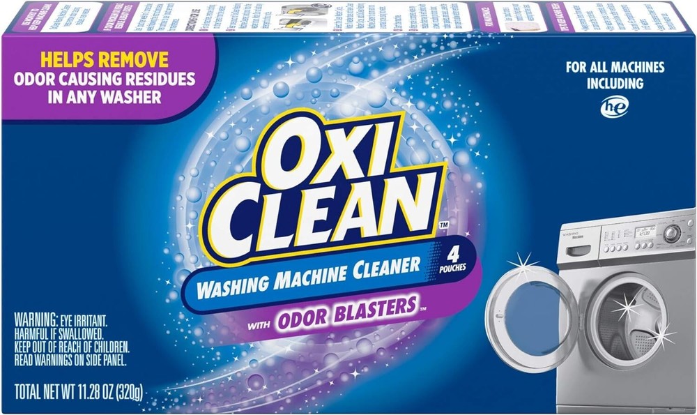 OxiClean Washing Machine Cleaner with Odor Blasters 4 Count