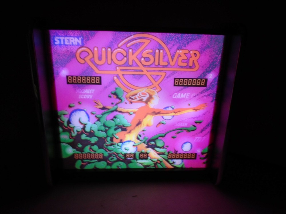 Quicksilver Pinball Head LED Display light box