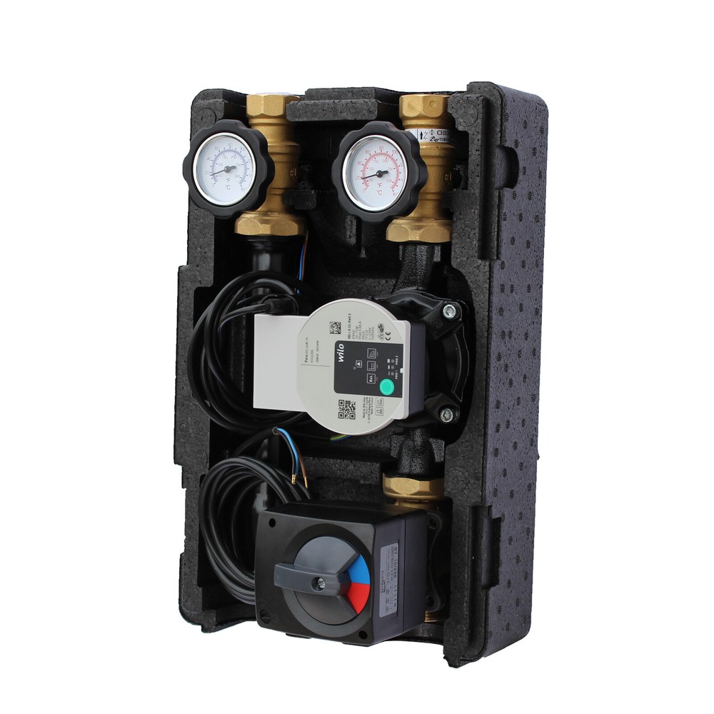 Pump group heating circuit ELODRIVE 3 way mixer energy efficient pump WILO PARA