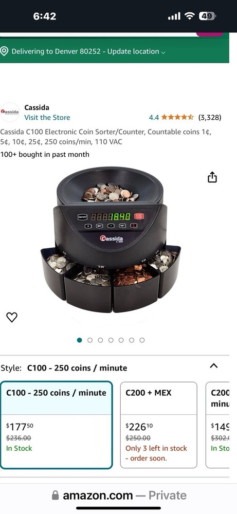 COIN MONEY COUNTER SORTER MACHINE