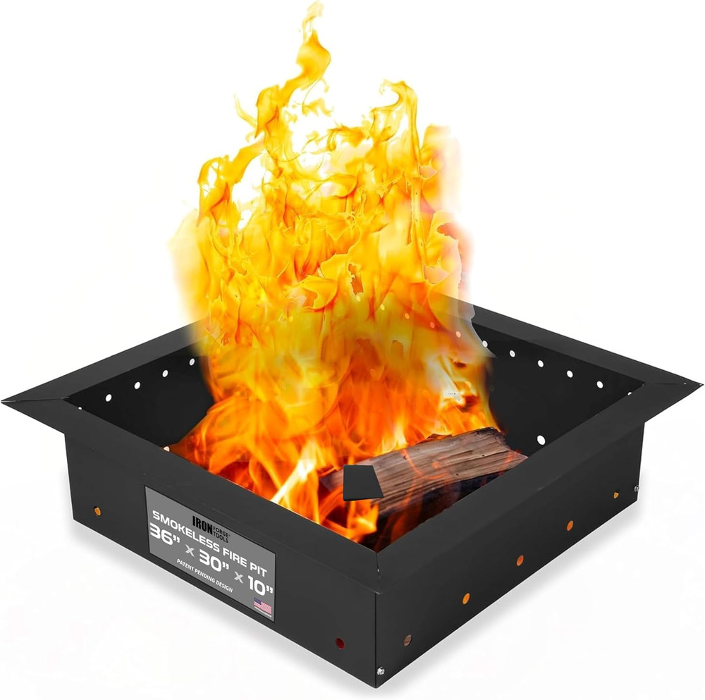 36" Heavy Duty Smokeless Fire Pit Ring for Outdoor Gatherings