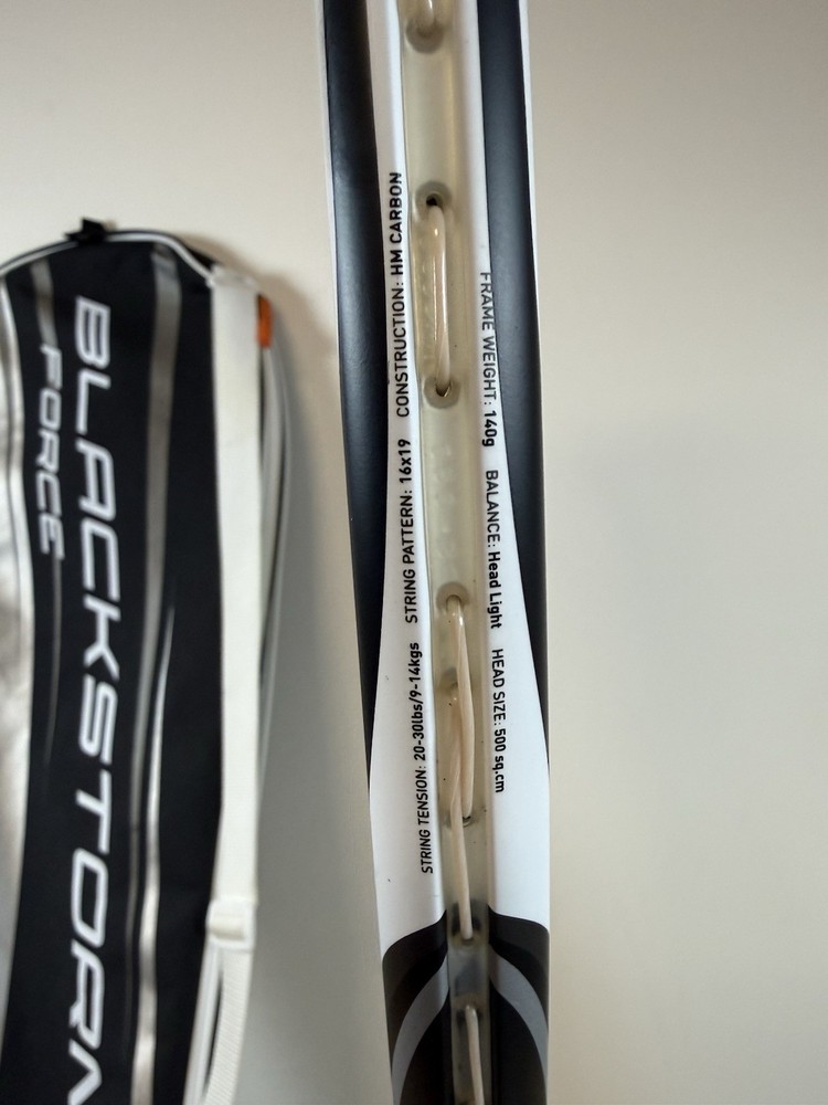 Dunlop Blackstorm Force Squash Racket~Complete with Case Frame Weight 149g