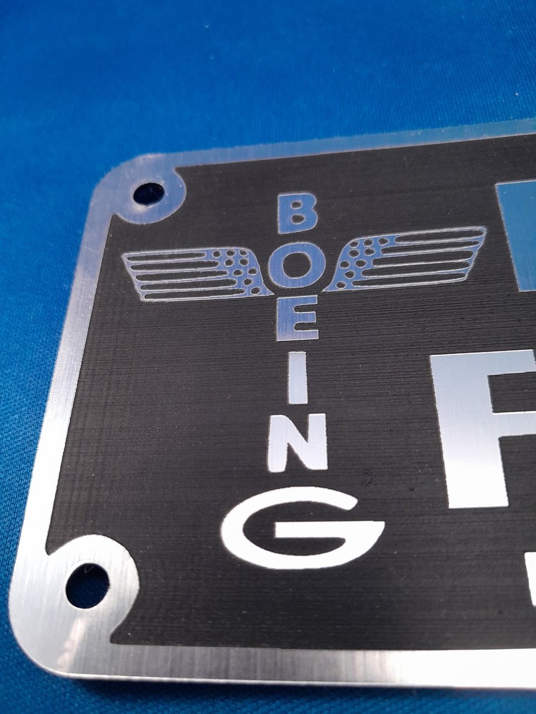 Boeing B-17 "Flying Fortress" Name Plate Replica Oversize