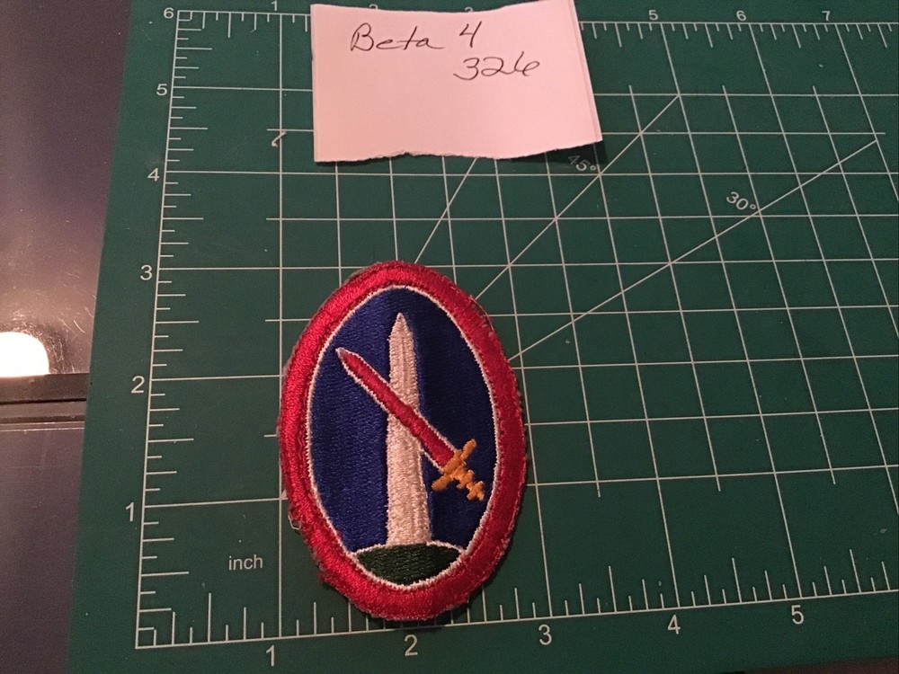 Original WWII Military District of Washington Patch