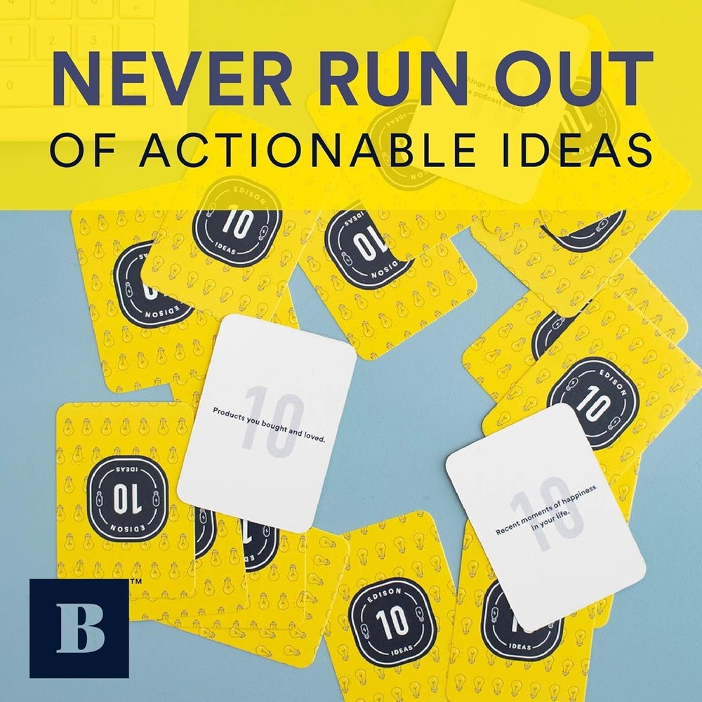BestSelf Inspiration Boxes~ Edison Deck + Wordsmith Deck ~ 150 Prompt Cards Each