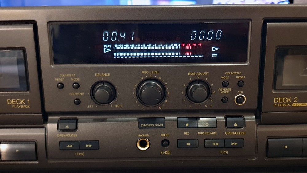 Technics RS-TR777 STEREO CASSETTE DECK Plate Dolby B/C HX Pro AUTO-REVERSE