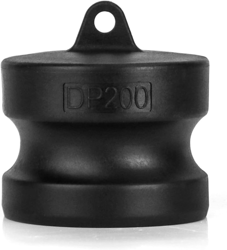 4 Pack 2 Inch Type DP Polypropylene Camlock Dust Plug Black 2 Inch Fitting Hoses