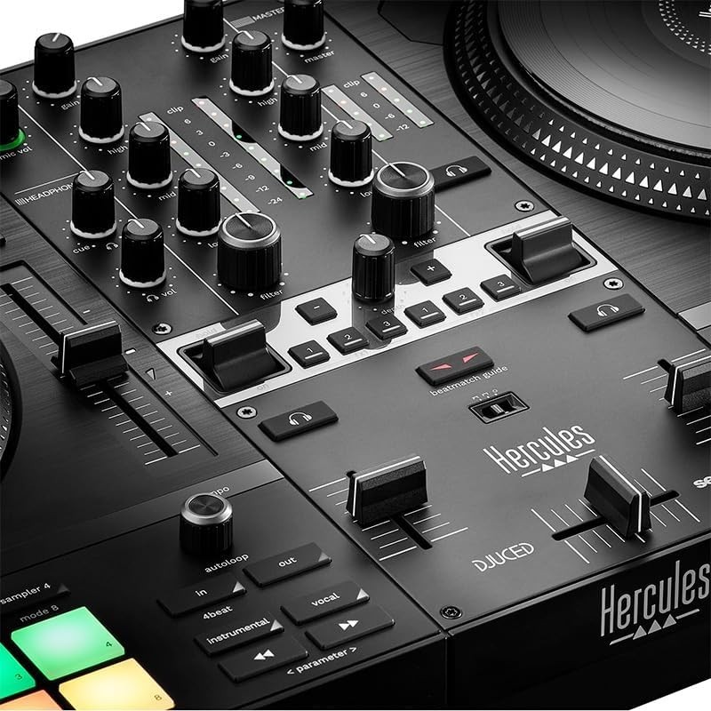 DJControl Inpulse T7: Lightweight Motorized DJ Controller with RGB Pads & STEMS