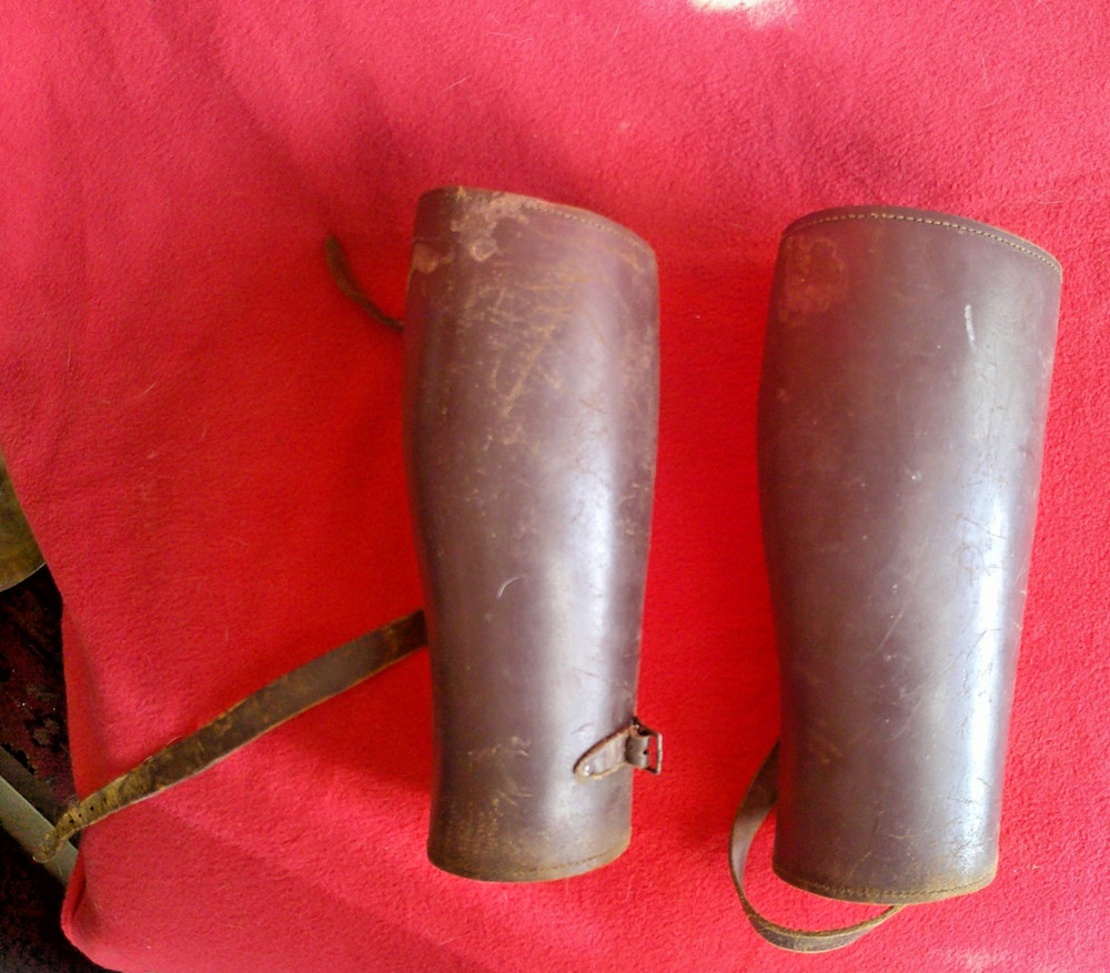 WWI LEATHER FIELD LEGGINGS-GAITERS