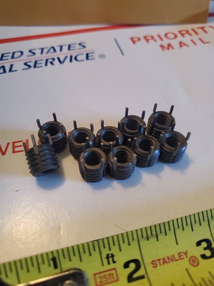 (10) Thread Locking Inserts 5/16-18 Internal Thread, 1/2-13 External Thread, S3