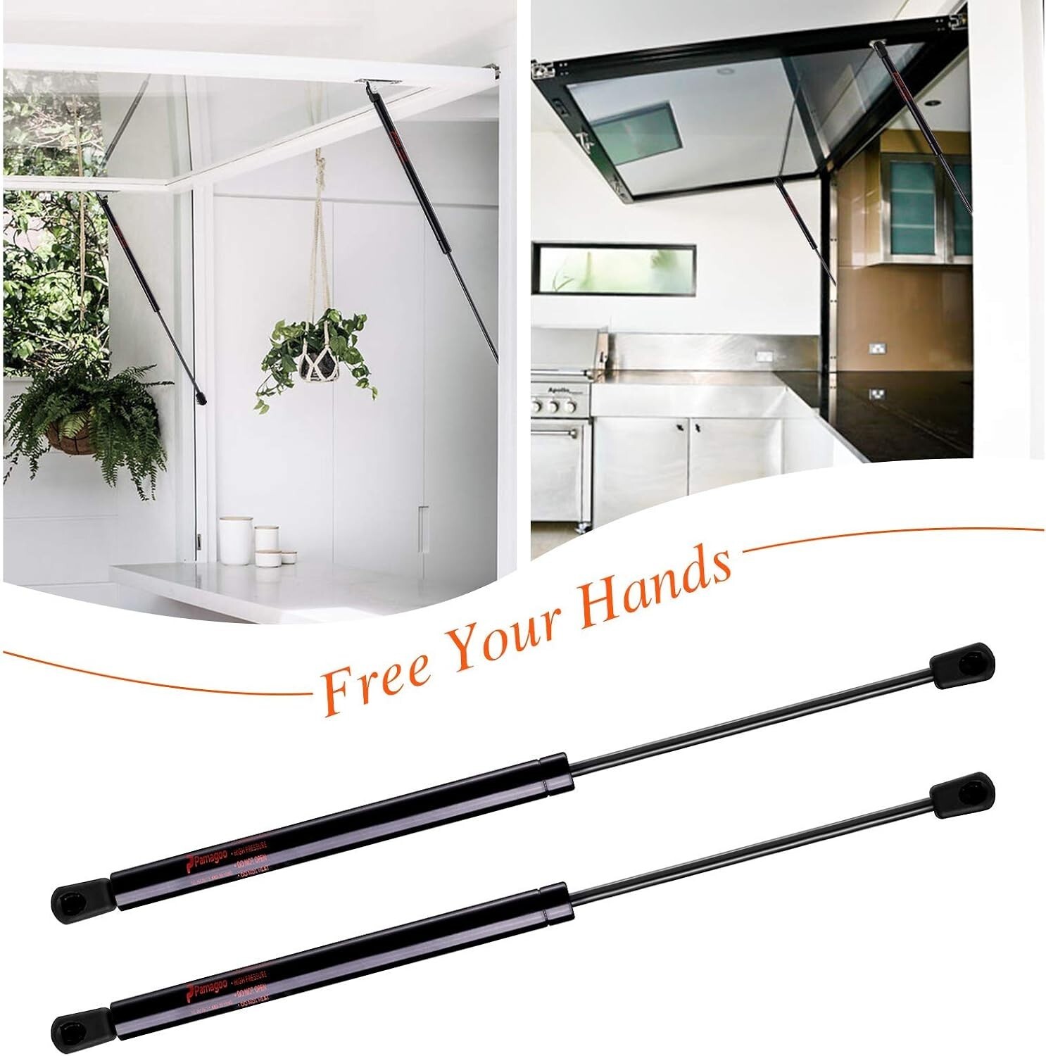 C16-08260 Gas Struts 20 inch 60 lbs/267N Lift Support, Shocks for Tanning Bed