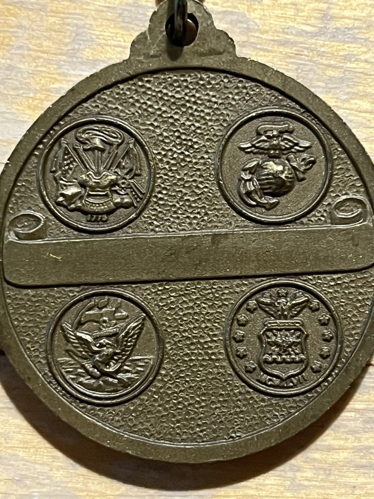 Original 1990s Desert Storm Bronze Key Chain