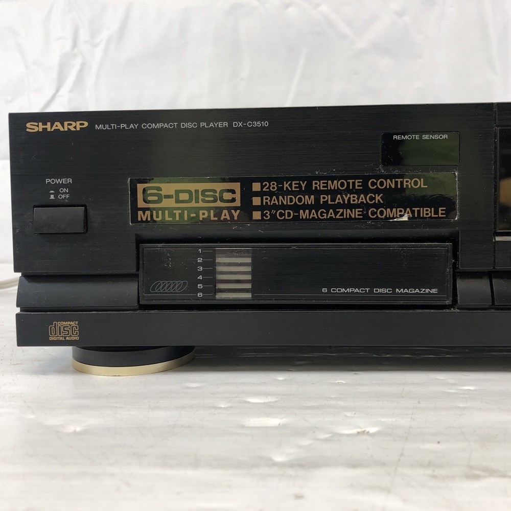 Sharp DX-C3510 Multi-Play 6 Compact Disc Changer w/1 Magazine Doesn't read Discs
