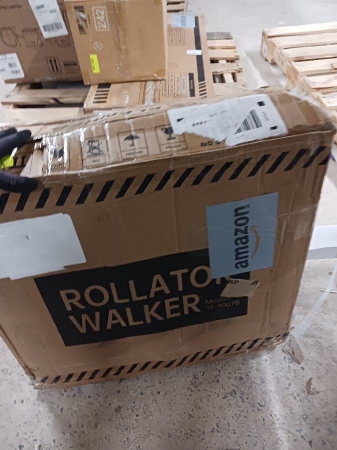 ELENKER Rollator Walker 10" Wheels Sponge Pad