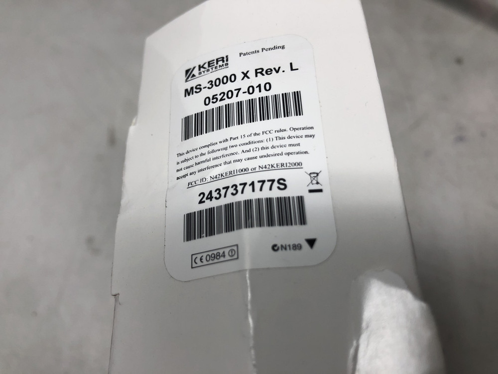 Keri Systems MS-3000X Mullion Proximity Reader