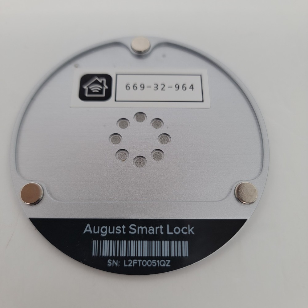 August Deadbolt Battery Cover Faceplate 2nd Gen Smartlock