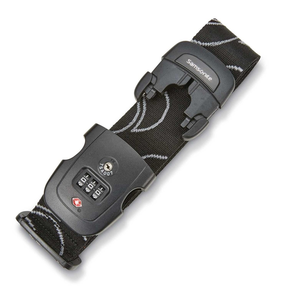 Samsonite Luggage Strap, Black, Combination Lock