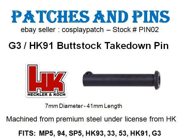HK BUTTSTOCK TAKEDOWN PIN - G3 - PIN02