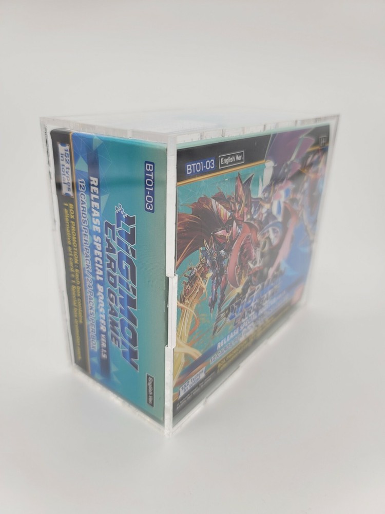 Digimon Acrylic Booster Box Display Case Box, Framing/Display Quality Grade