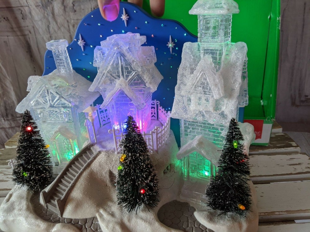 Home elements village Xmas LED scene decor lights