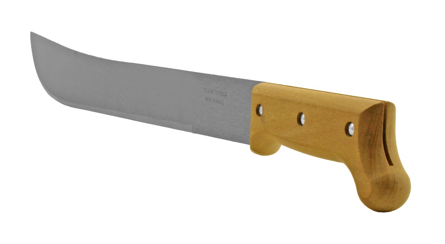 TRAMONTINA 28" Traditional WOOD HANDLE Carbon Steel Bush Machete MADE IN BRAZIL