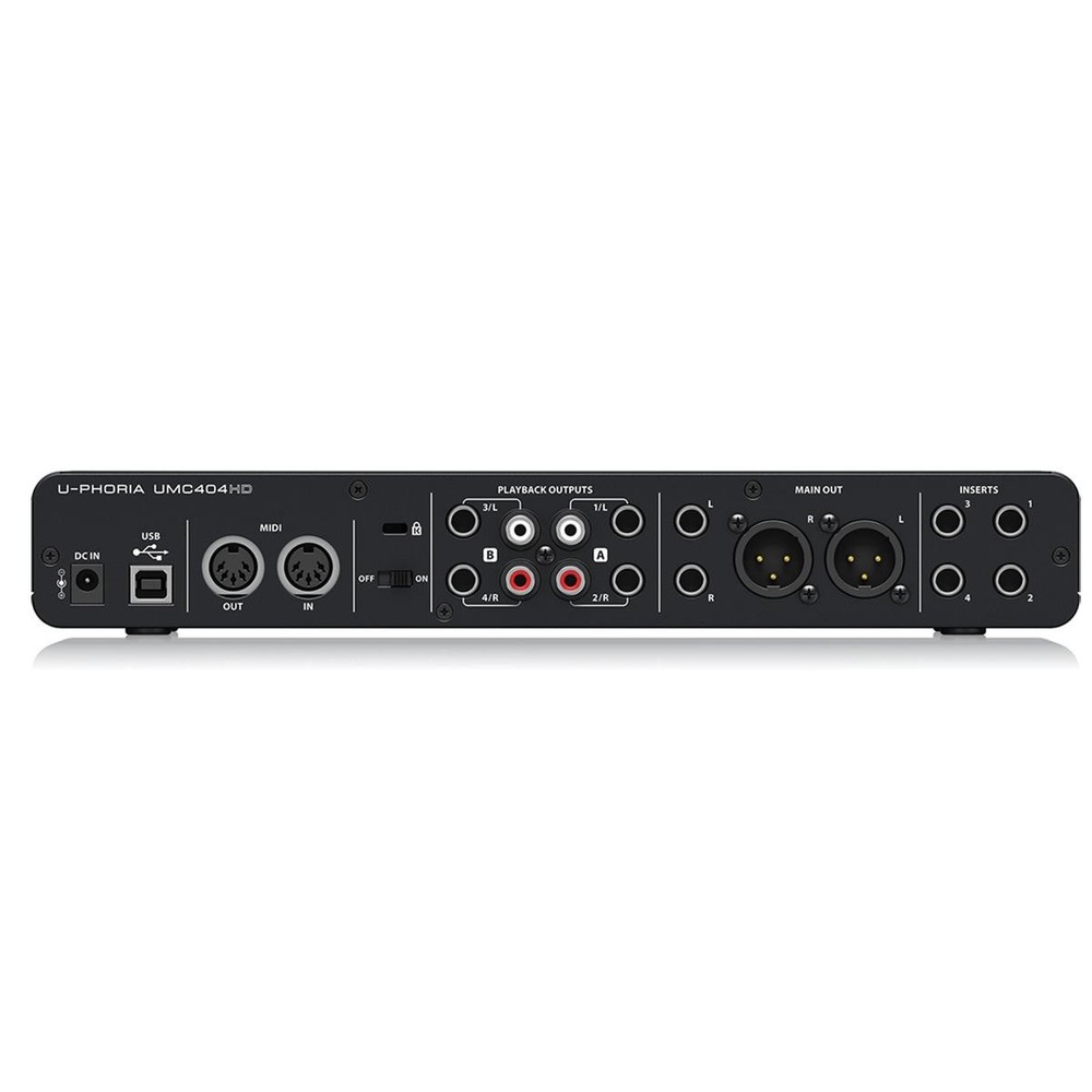Behringer U-PHORIA UMC404HD USB 2.0 Audio Interface - Bundle With XLR Profession