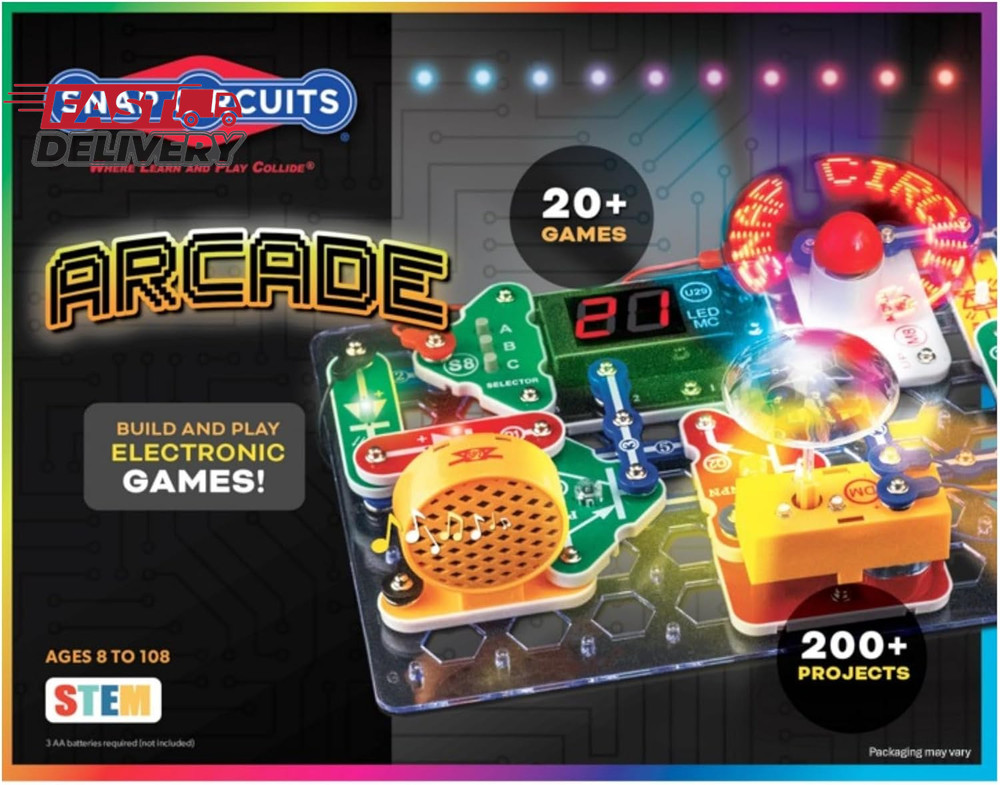 Snap Circuits “Arcade”, Electronics Exploration Kit, Stem Activities for Ages 8+