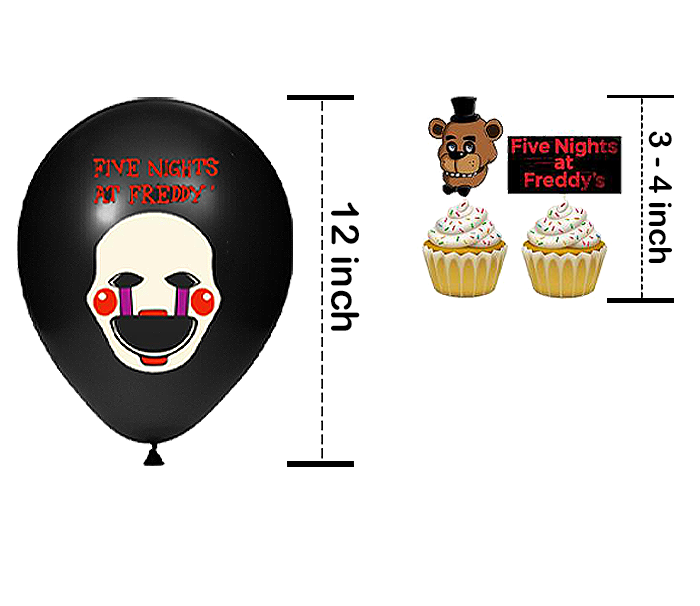 FIVE NIGHTS AT FREDDYS BALLON CAKE GIFT BOX PARTY SUPPLIES DECORATION BAG FAVOR