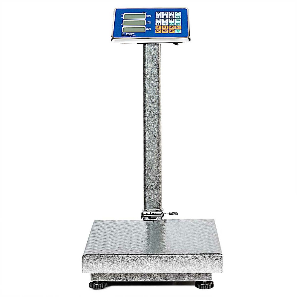 Topbuy 660 lbs Weight Platform Computing Digital Floor Scale Silver